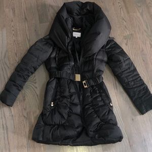 Black puffer jacket